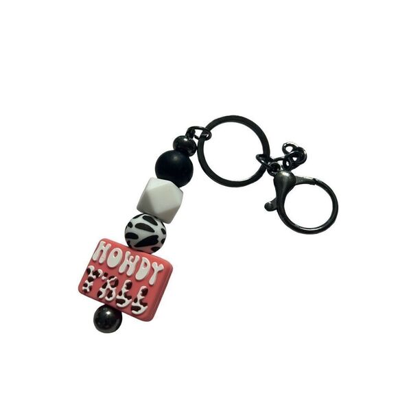 Howdy yall silicone beads keychain  - Picture 1 of 1
